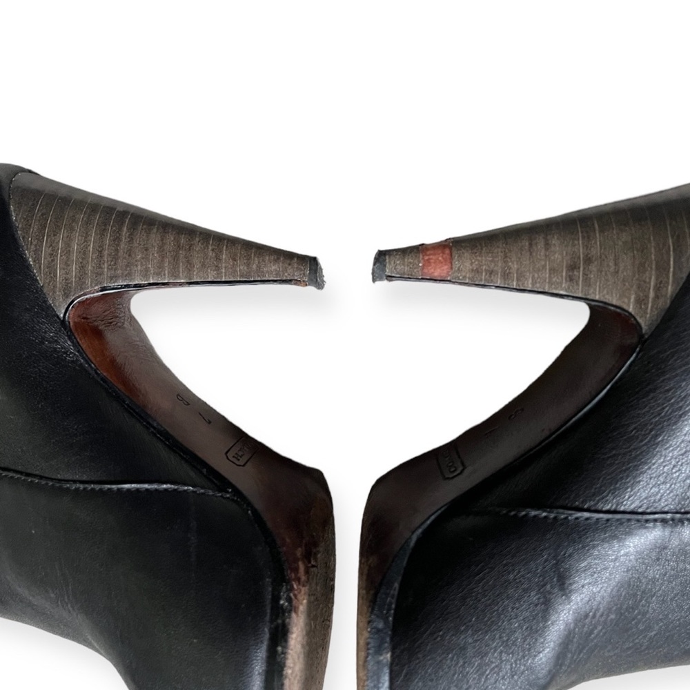Coach Womens Legra Ankle Boots Booties Black Stacked Heel Tasseled, sz 7B - Picture 15 of 16